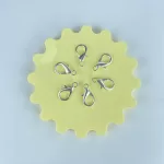 Mosquetones de hierro plateado