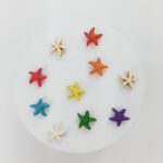 Pasantes de estrellas de mar rústicas