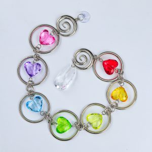 KIT de Atrapasoles "7 Chakras" corazones