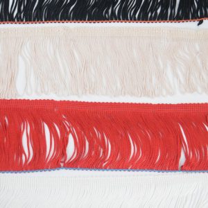 Galón de flecos de seda