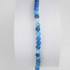 Tira de bolita de Ágata lisa