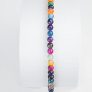 Tira de bolita de Ágata lisa