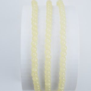 Tira de cuentas redondas de vidrio estallado