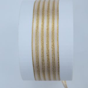 Cinta de raso con orillo de lurex