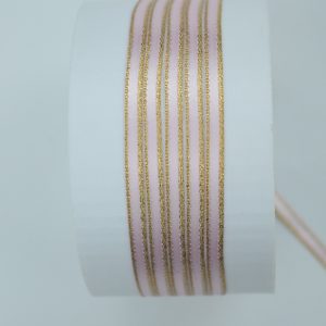 Cinta de raso con orillo de lurex